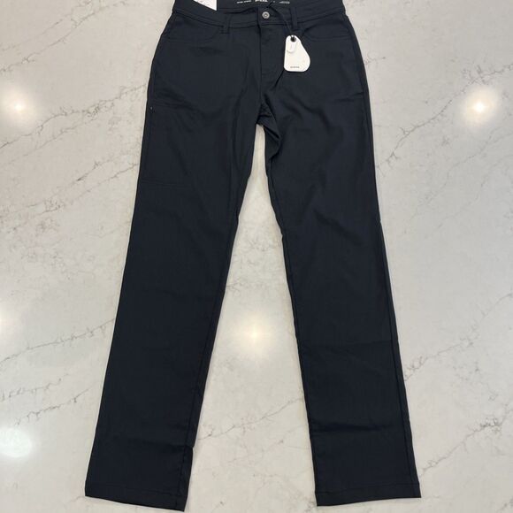 Prana NEW Womens 6 x 32" Stretch Zion Halle Pant Hiking Black Outdoor Mid Rise - Picture 1 of 16